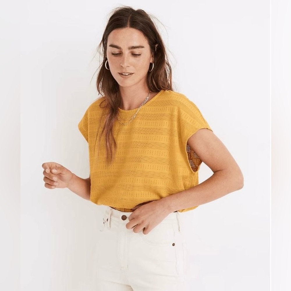 Madewell Pointelle Crop Top